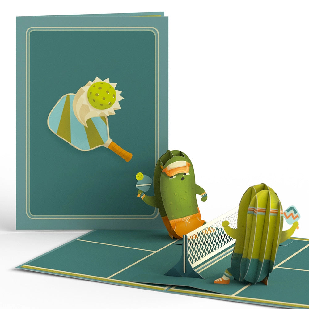 Lovepop Pop-Up Card - Playful Pickleball