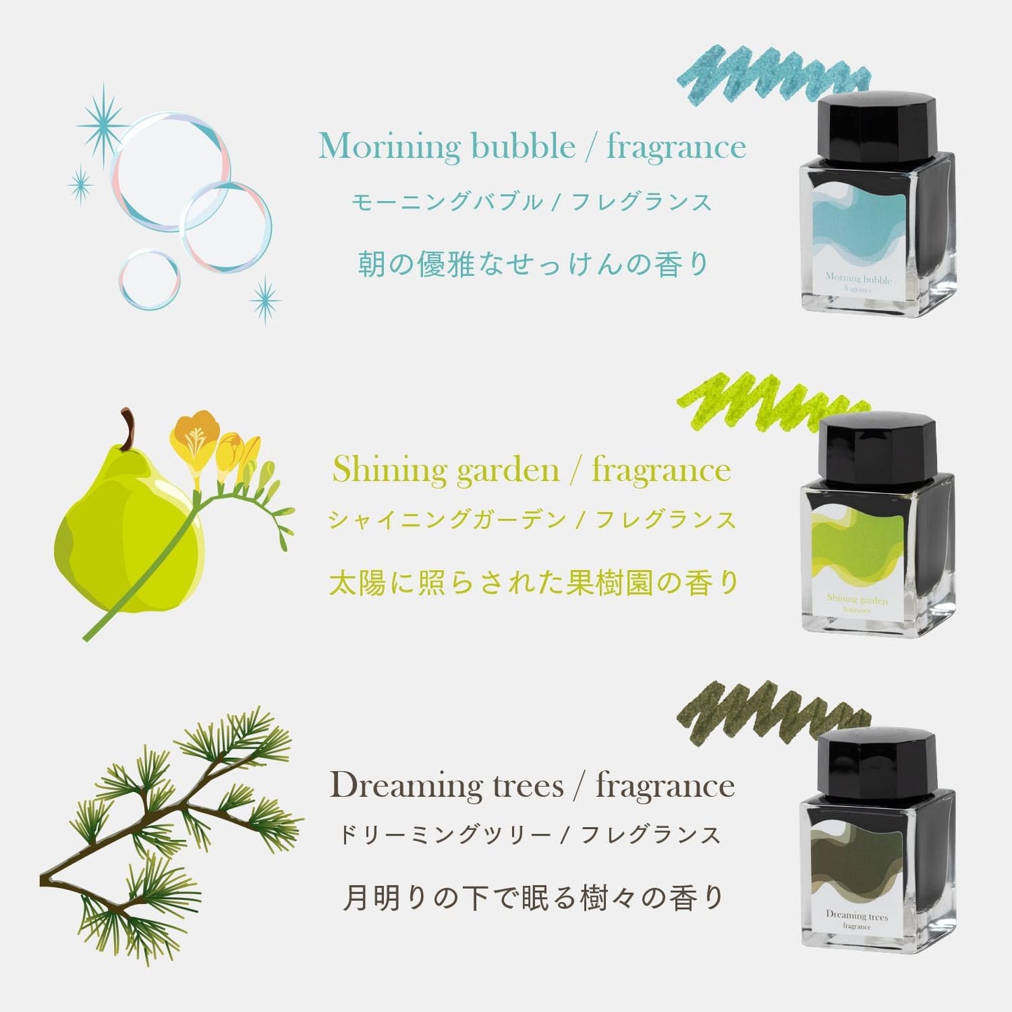 Sailor Compass Dipton Fragrance - Morning Bubble (20ml) Bottled Ink