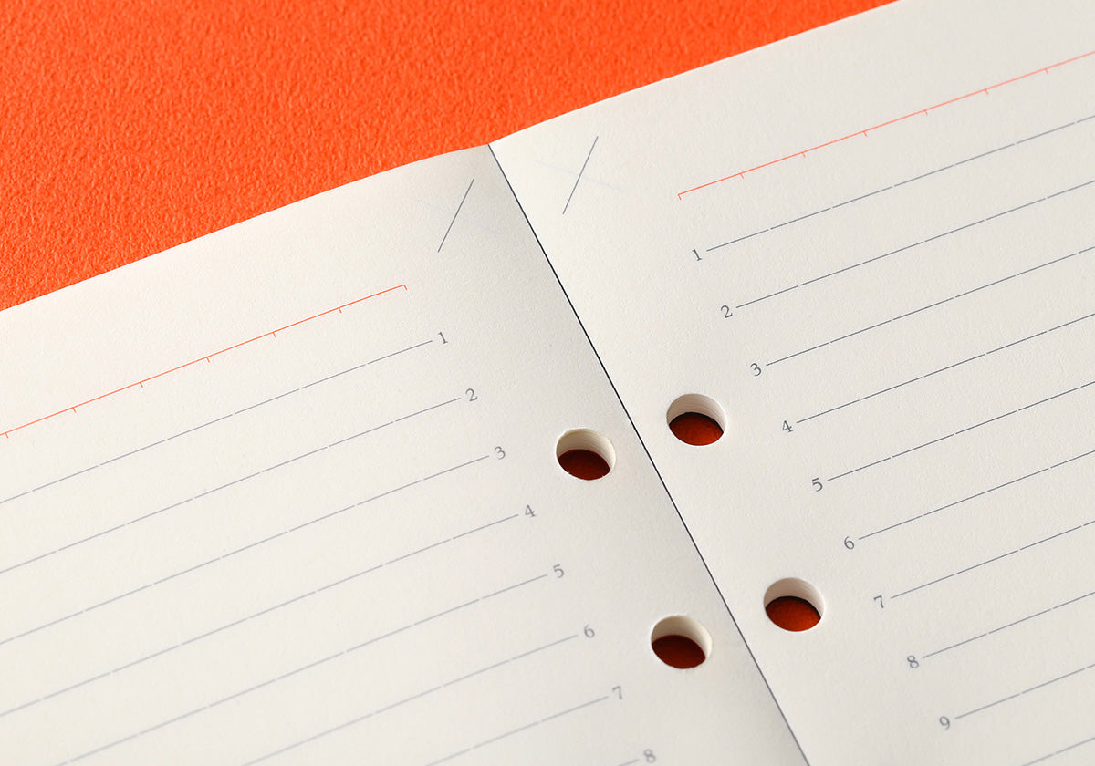 PLOTTER Refill Memo Pad 6mm Ruled (80 Sheets) - A5 Size