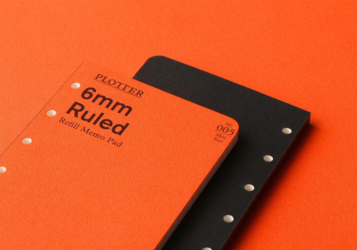 PLOTTER Refill Memo Pad 6mm Ruled (80 Sheets) - Mini Size