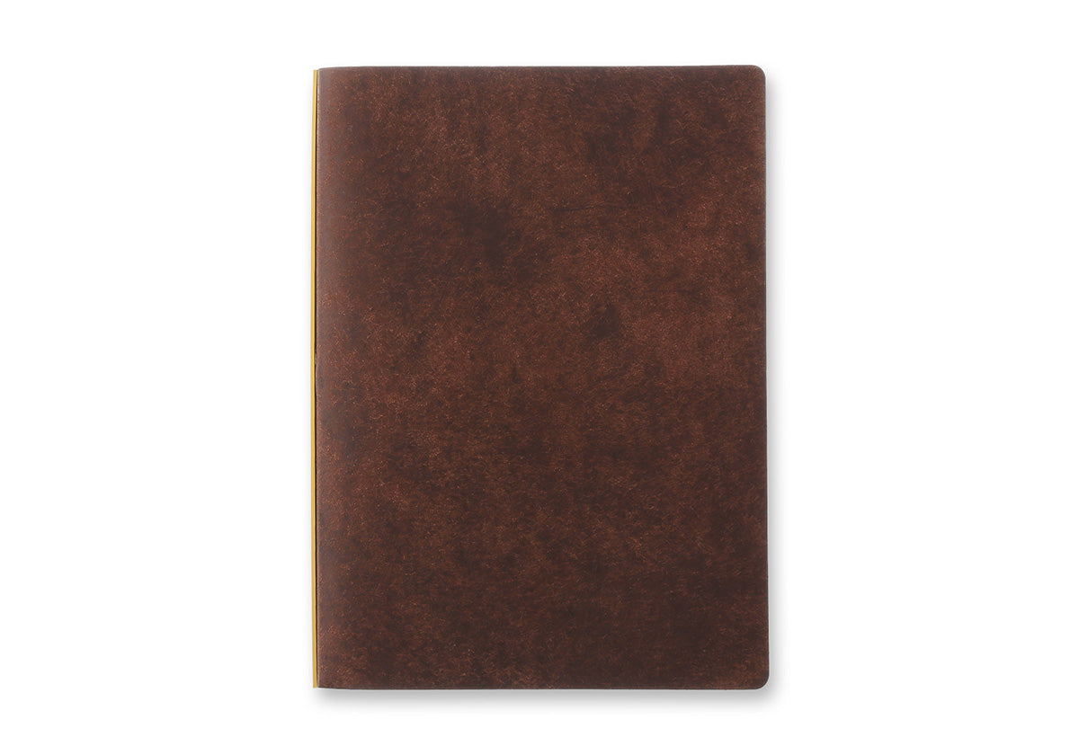 PLOTTER A5 Size Pueblo 6-Ring Leather Binder - Brown