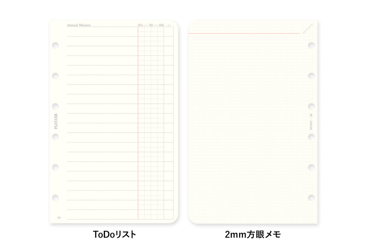 PLOTTER DIARY 2027 Monthly Schedule Refill - Mini Size