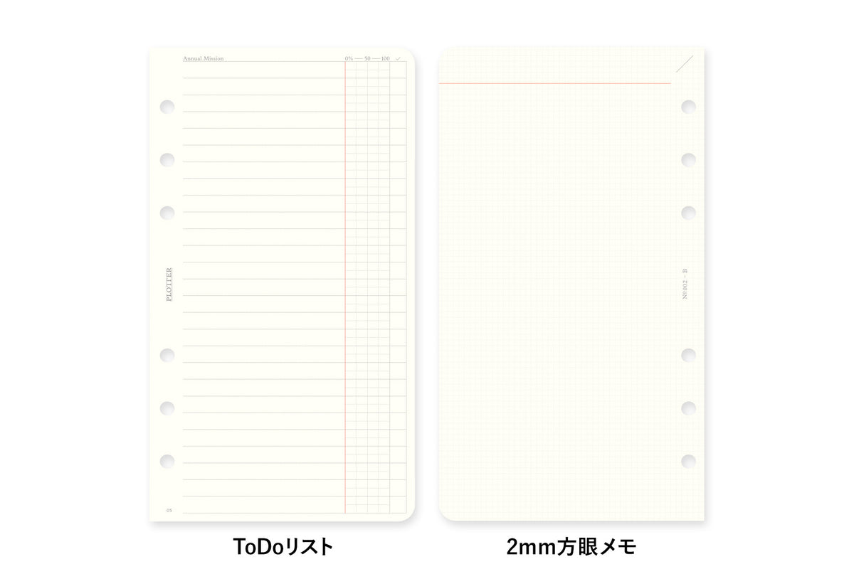 PLOTTER DIARY 2027 Weekly Schedule Refill - Bible Size