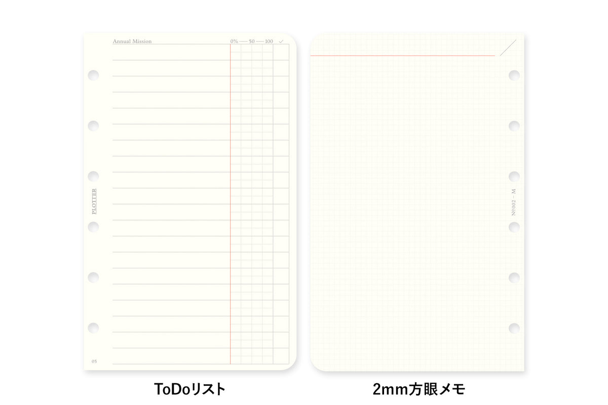 PLOTTER DIARY 2027 Weekly Schedule Refill - Mini Size