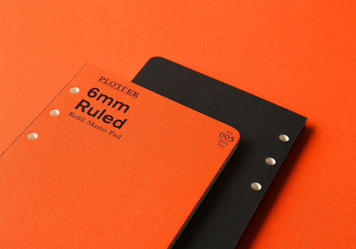 PLOTTER Refill Memo Pad 6mm Ruled (80 Sheets) - Bible Size