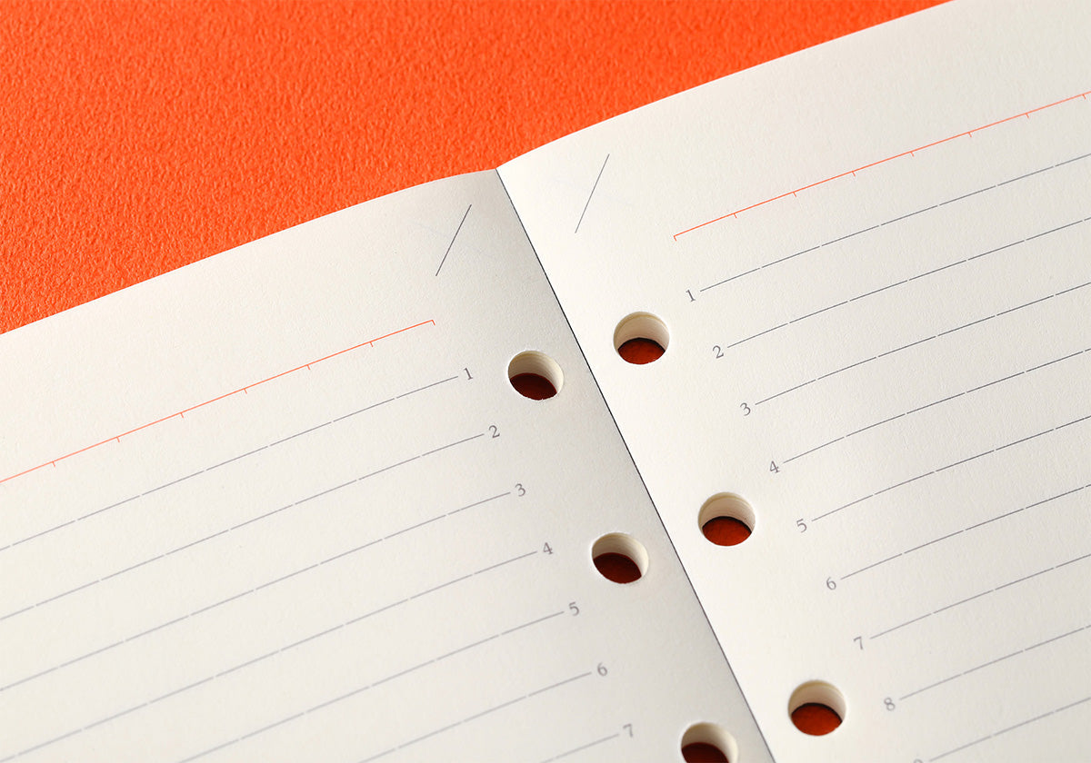 PLOTTER Refill Memo Pad 6mm Ruled (80 Sheets) - Bible Size