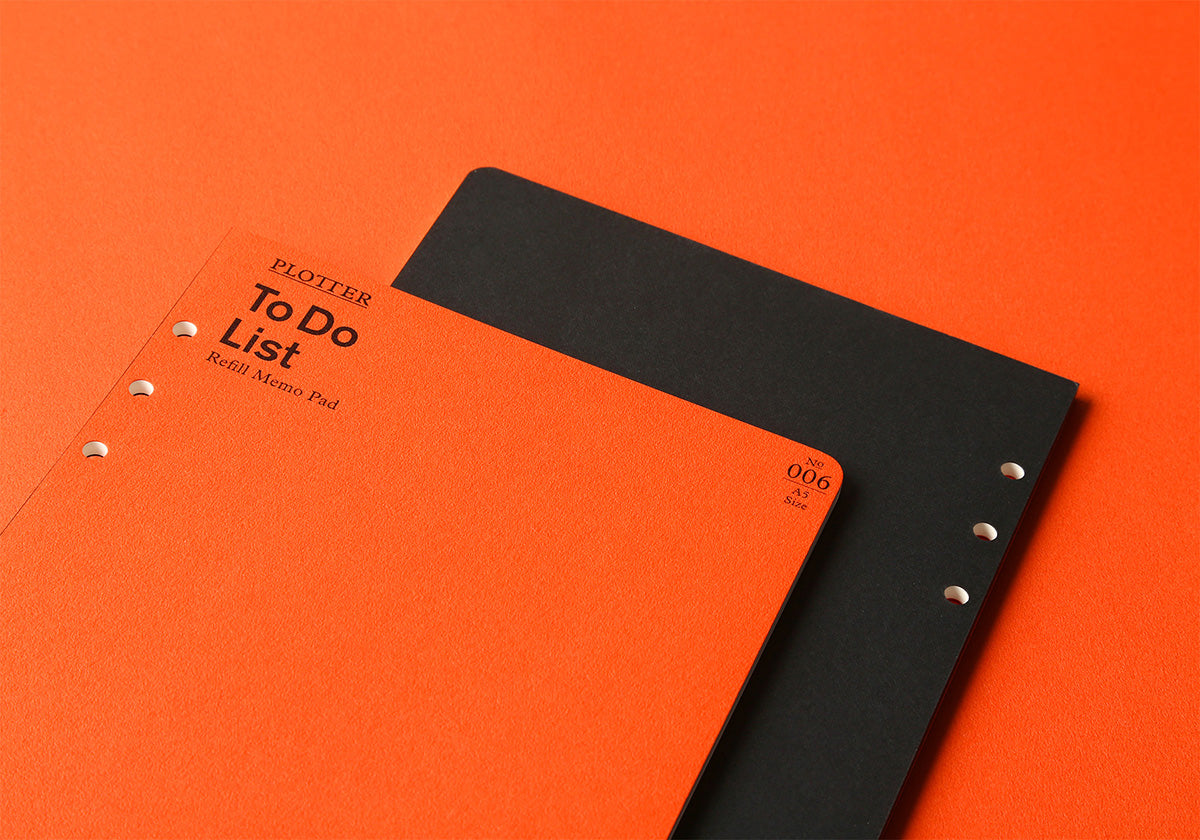 PLOTTER Refill Memo Pad To Do List (50 sheets) - A5 Size