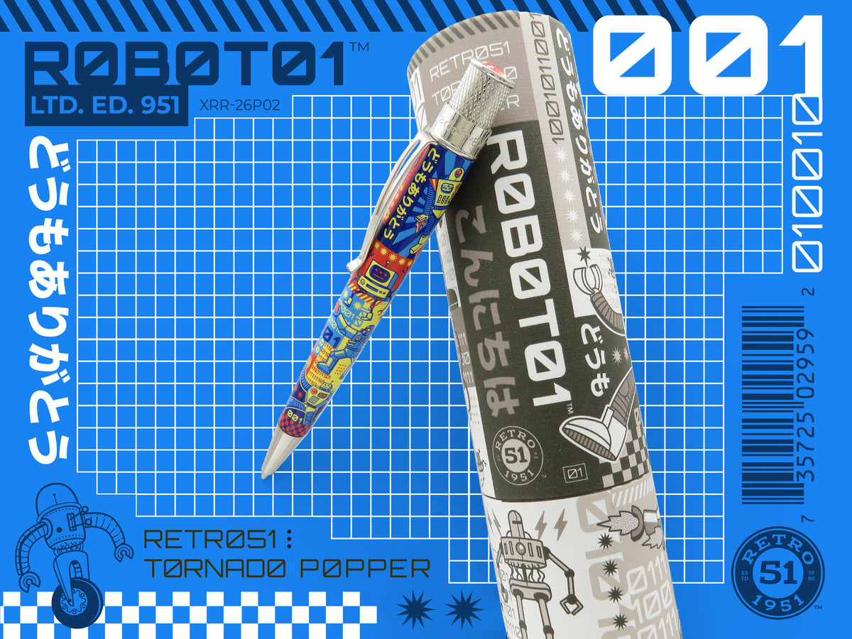 Retro 51 Collection Tornado Popper Rollerball - Roboto1 (Limited Edition 951)