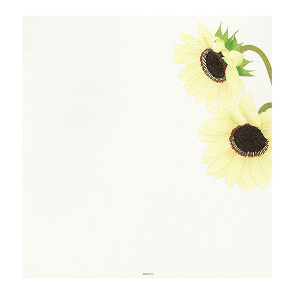 Midori Letterpad - Sunflower (Four Designs)