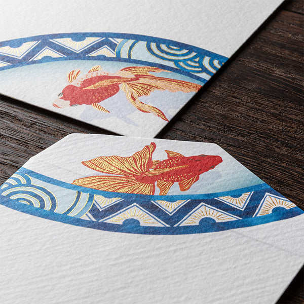 Midori Envelope - Goldfish S2 (Silk Printing)