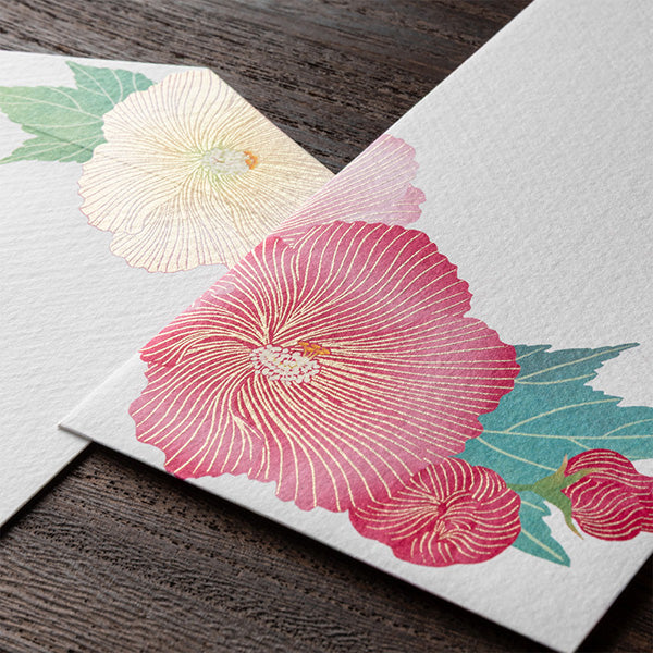 Midori Envelope - Confederate Rose (Silk Printing)
