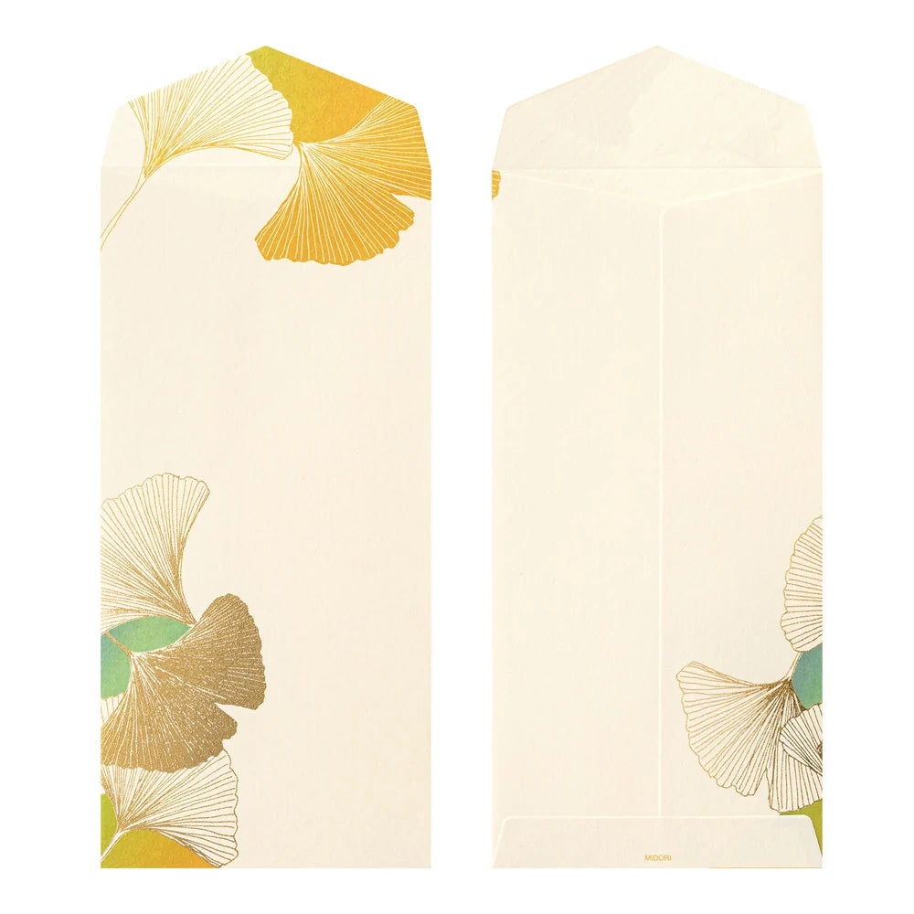 Midori Envelope - Dancing Ginkgo (Foil Stamping)