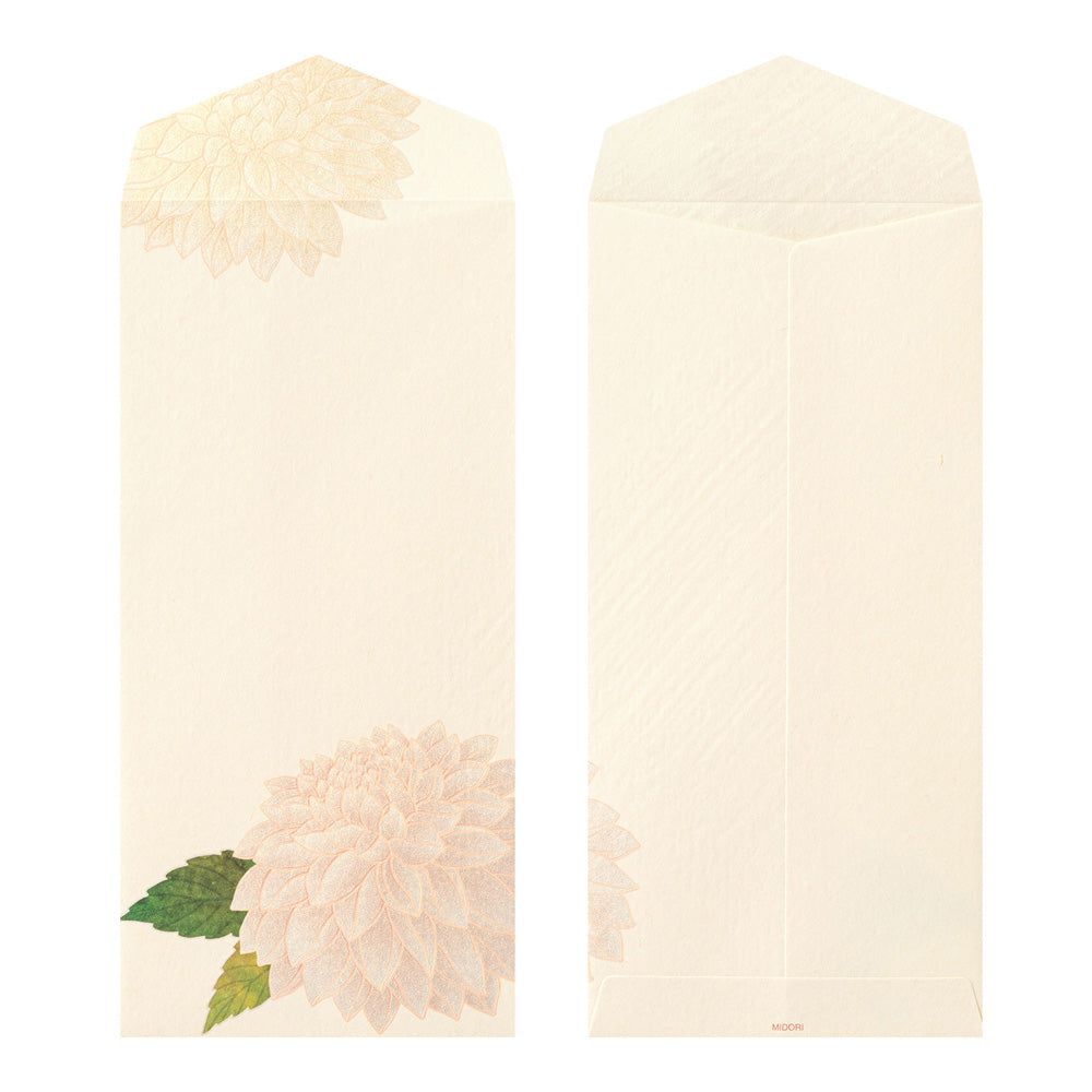 Midori Envelope - Dahlia (Silk Printing)