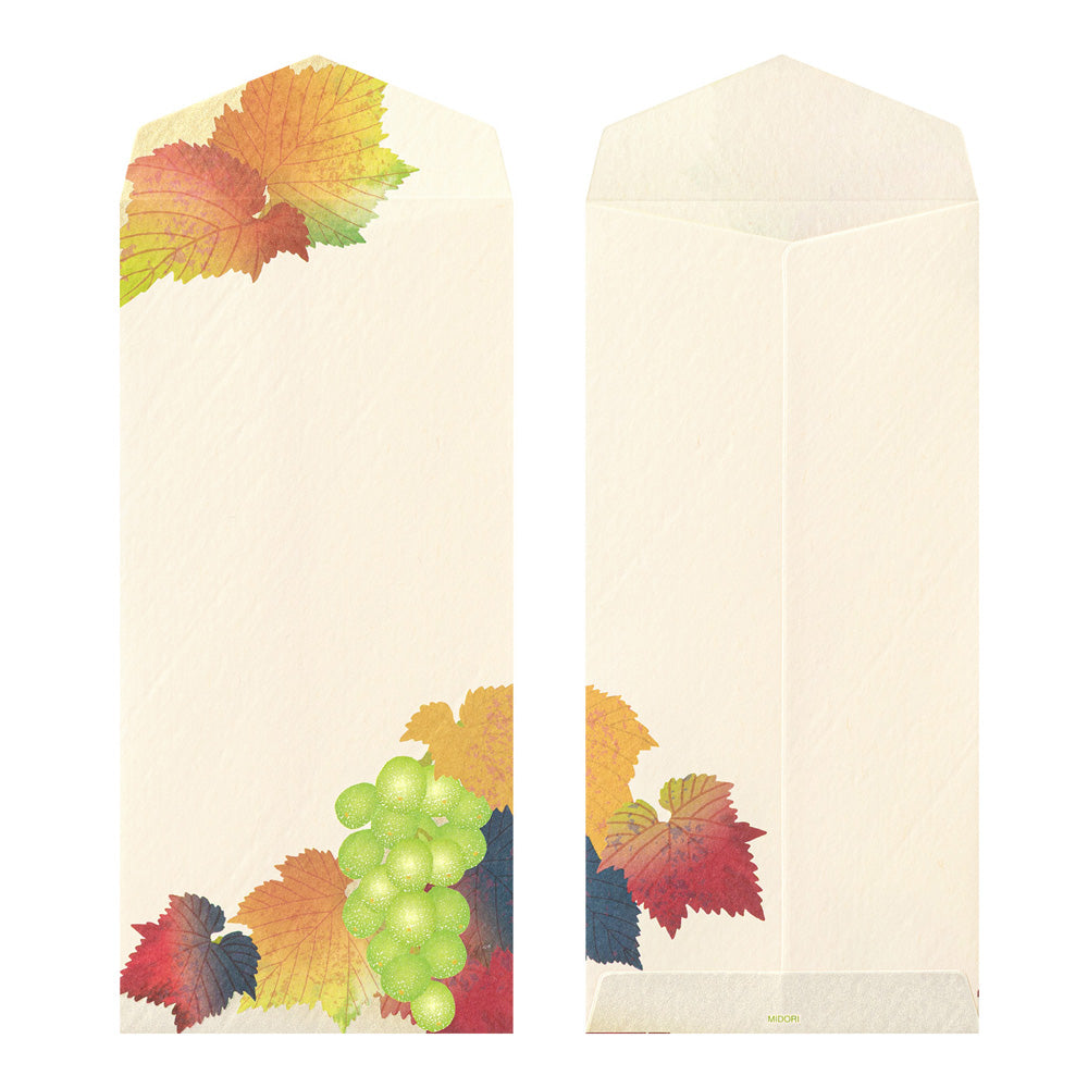 Midori Envelope - Grapes (Silk Printing)