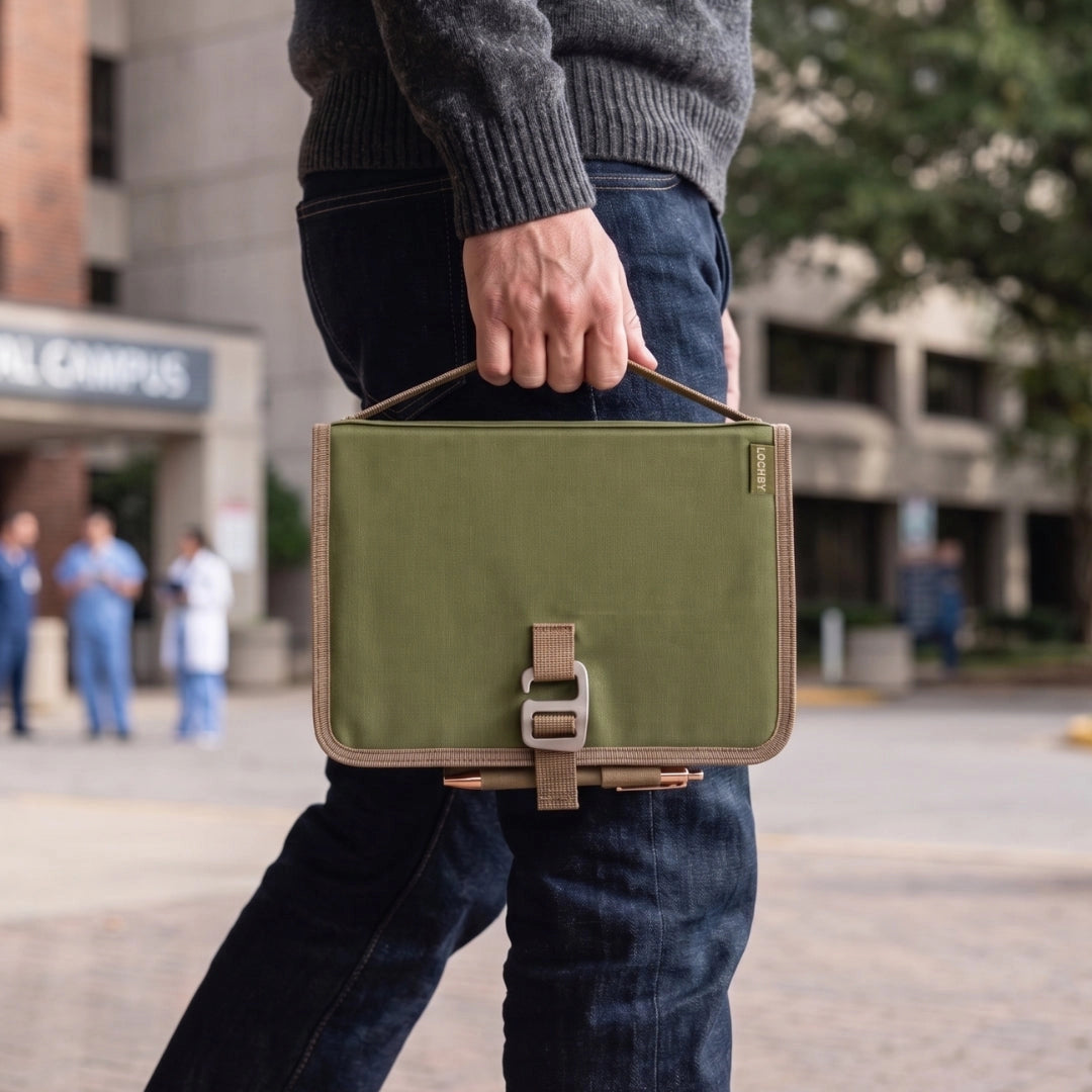 LOCHBY A5 6-Ring Field Binder - Olive
