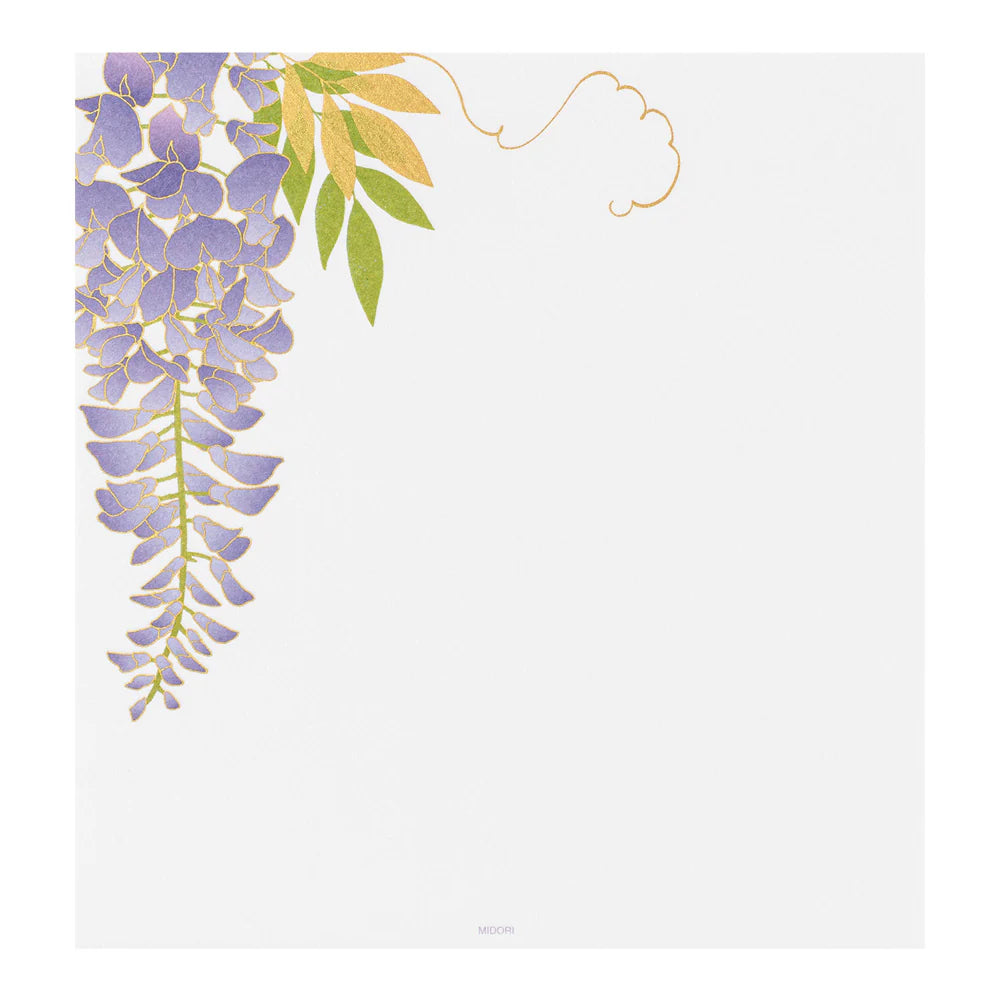 Midori Letterpad - Wisteria (Silk Printing)