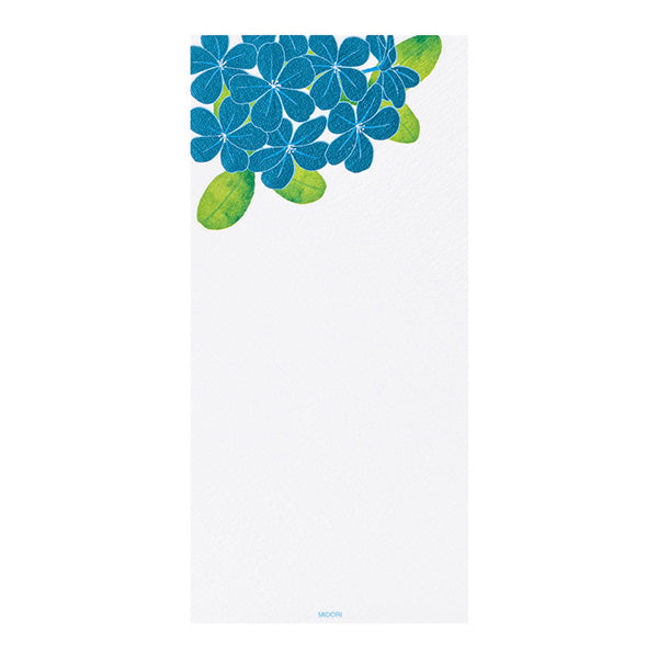 Midori Message Letterpad - Plumbago (Foil Stamping)