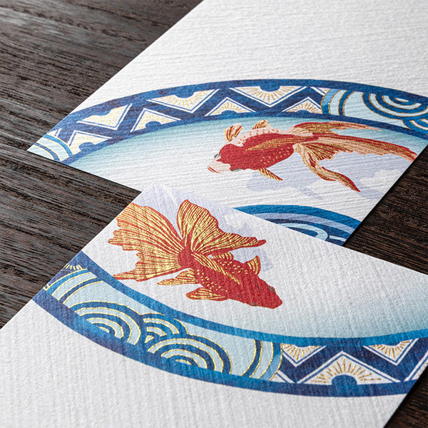 Midori Message Letterpad - Goldfish S2 (Silk Printing)