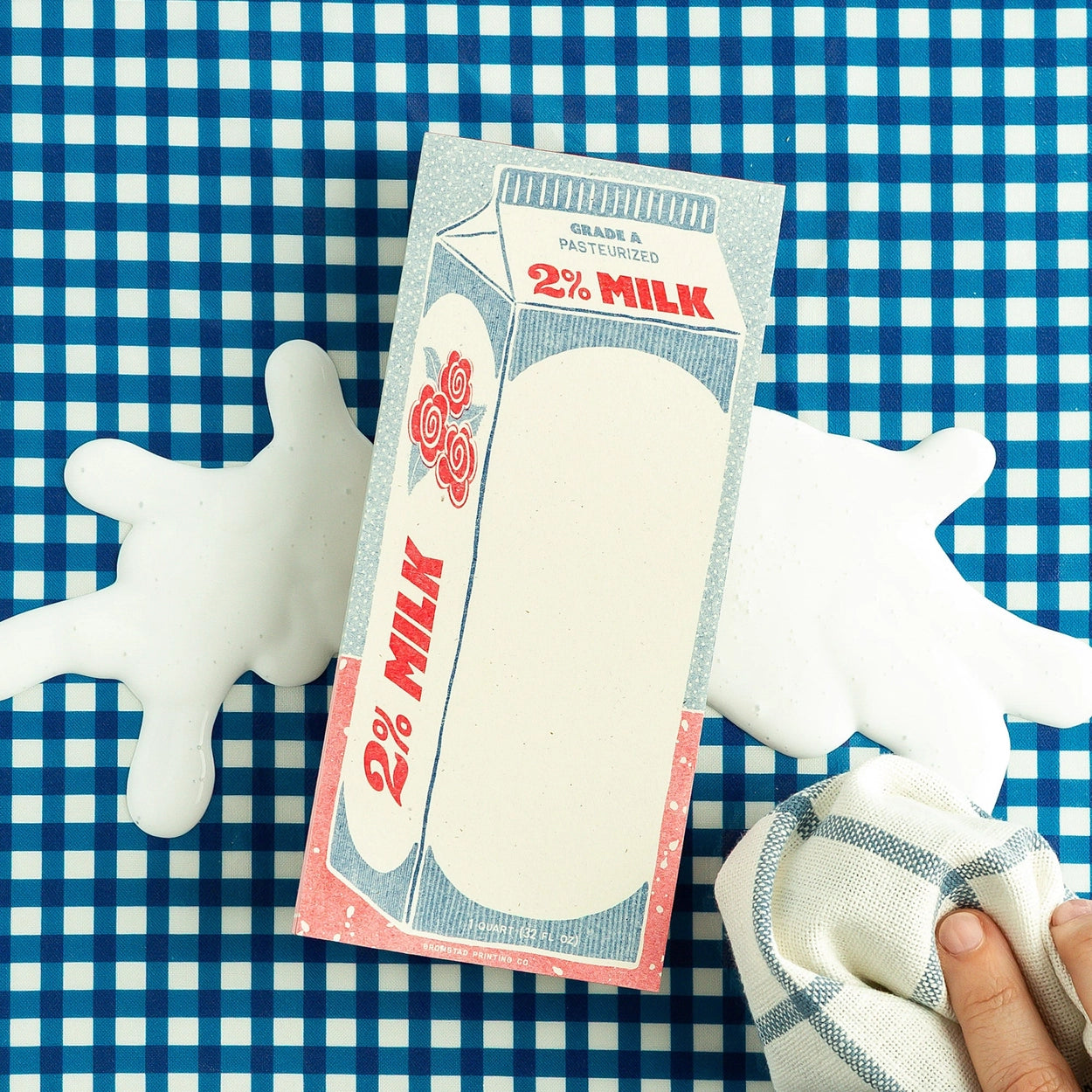 Bromstad Printing Risograph Notepad - 2% Milk