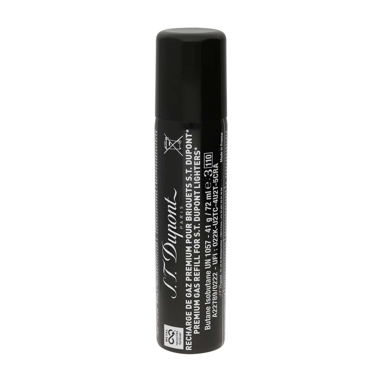 S.T. Dupont Gas Refill - Black (Single)