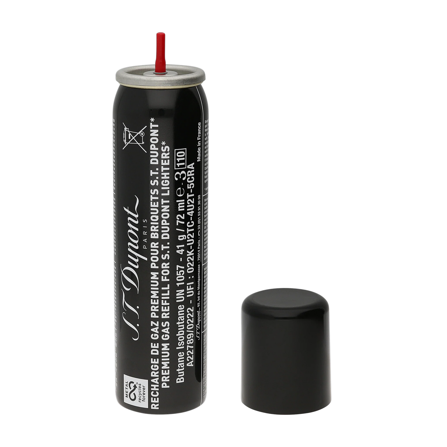 S.T. Dupont Gas Refill - Black (Single)