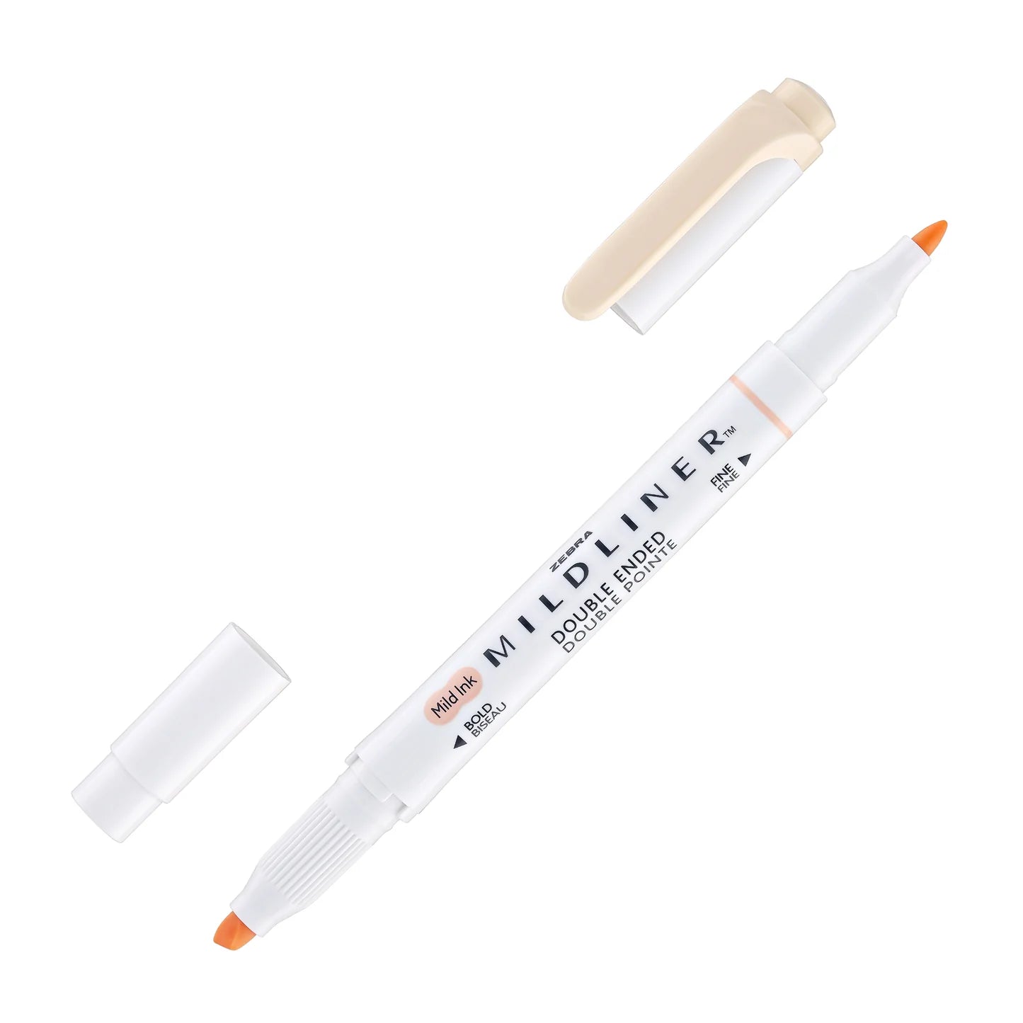 Zebra Mildliner Double Ended Highlighter - Mild Cream