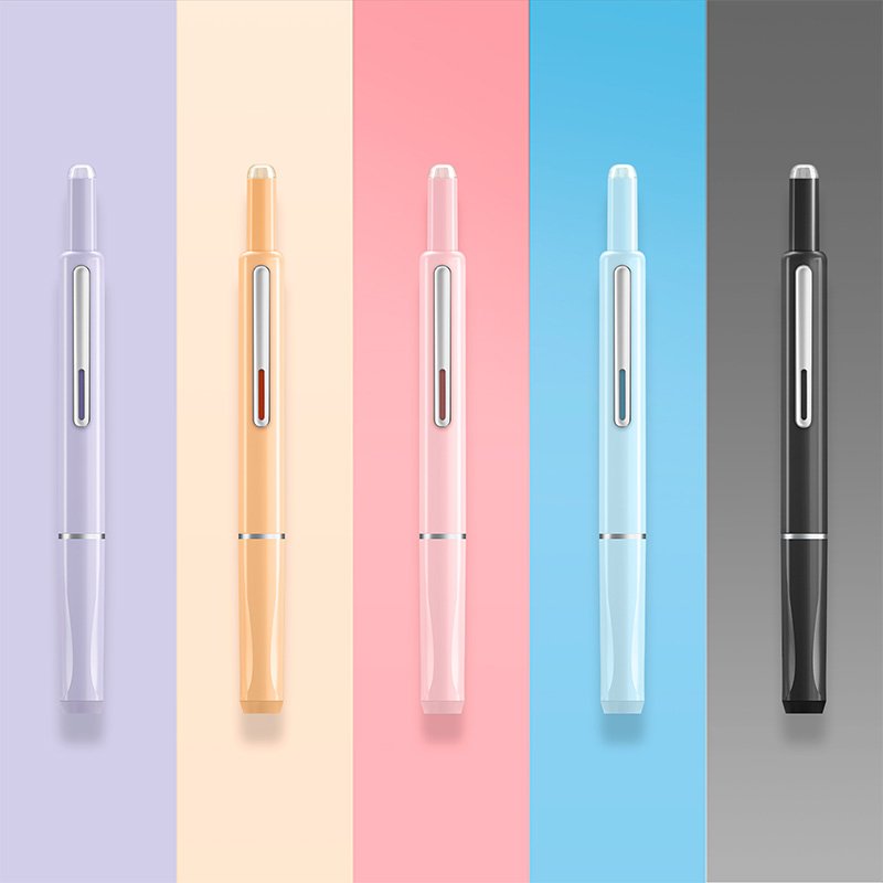 Writech Clictek Retractable Fountain Pen - Orange