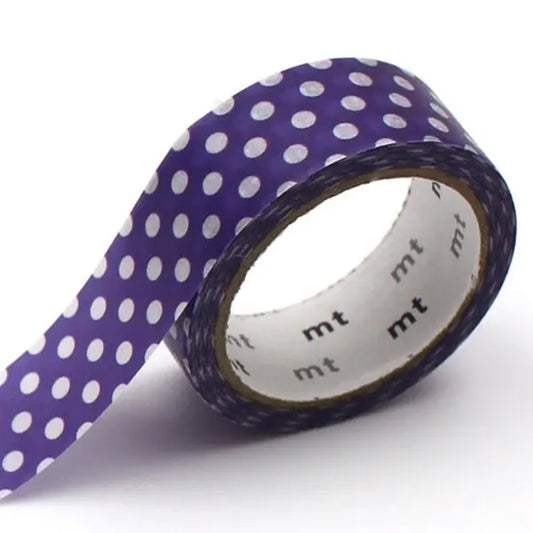 MT Masking Tape - Tape Single - Dot Deep Purple (15mm)