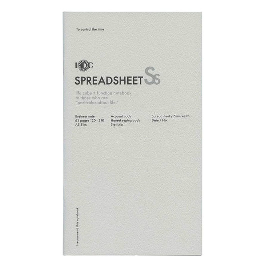 Luddite Function Notebook - Spreadsheet (White)