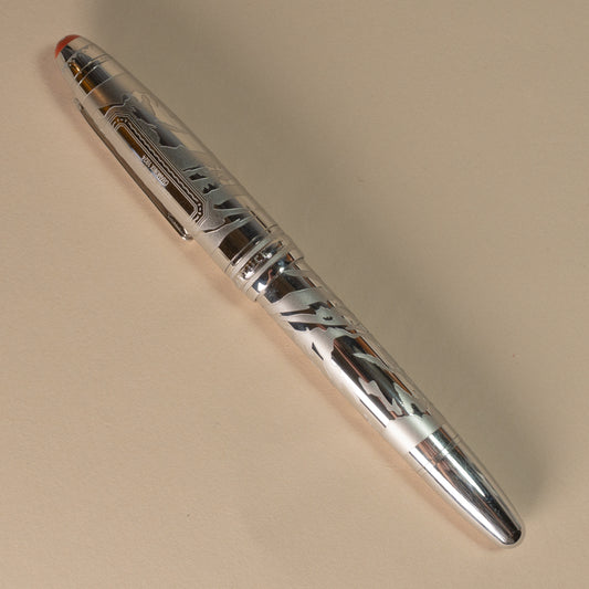 Pre-Owned Montblanc Meisterstuck x Olympic Heritage Chamonix 1924 Solitaire LeGrand Fountain Pen - Fine