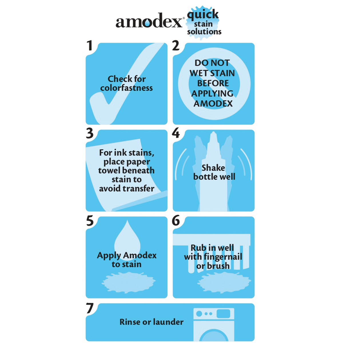 Amodex Ink and Stain Remover - 1 oz. Boxed with Brush