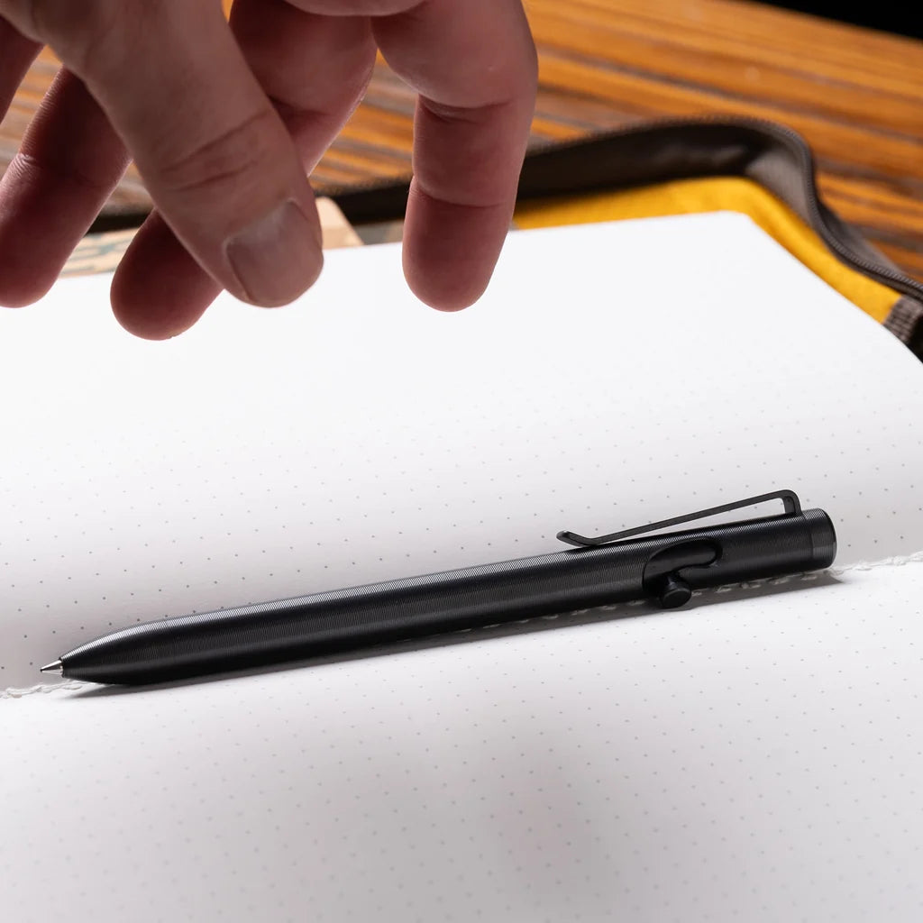 Tactile Turn Standard Titanium Bolt Action Pen - DLC
