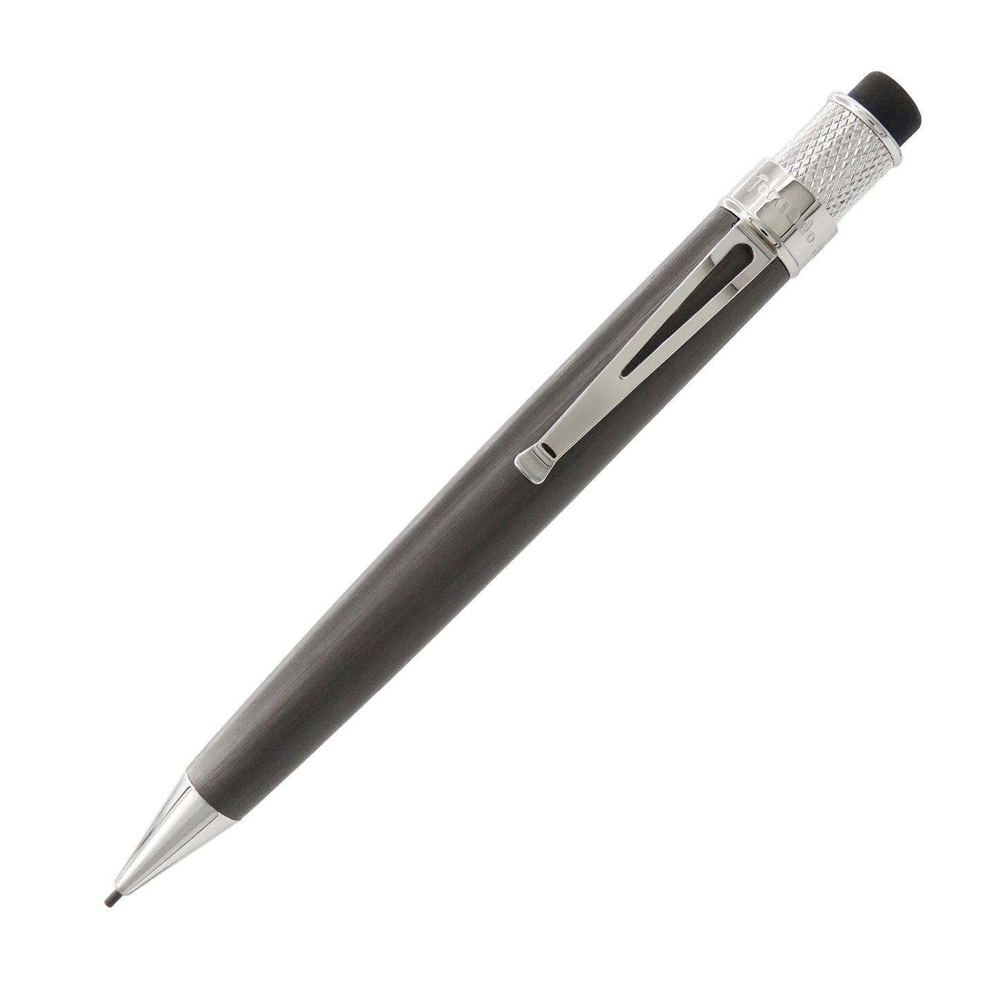 Retro 51 Tornado Platinum Executive Pencil (1.15mm) - Black Nickel Platinum
