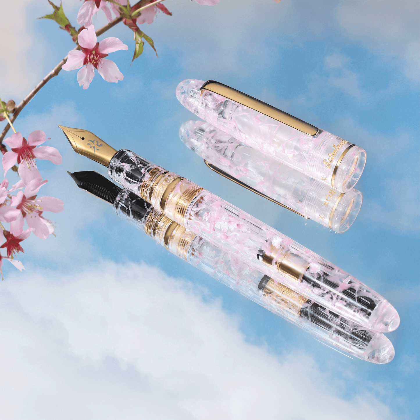 Esterbrook x BUNGUBOX Kachofugetsu Estie Fountain Pen - Flower