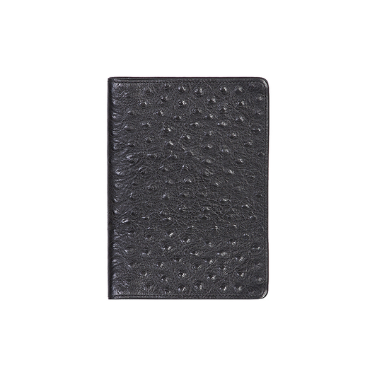 Scully 1046R Leather Journal Ostrich Black