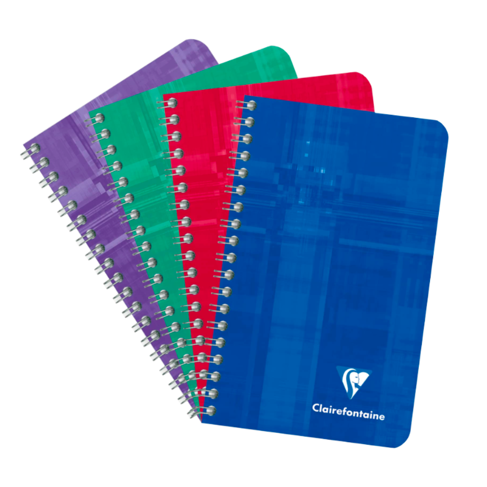 Clairefontaine #8586 Classic Lined Wirebound Notebook (3 x 4) (Assorted)