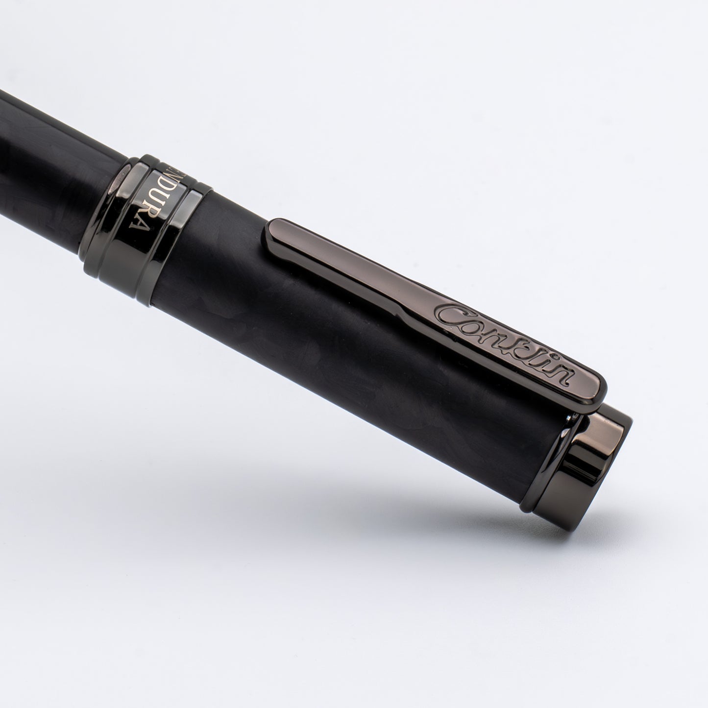 Conklin Endura Fountain Pen - Forged Carbon Fiber with Gunmetal Trim