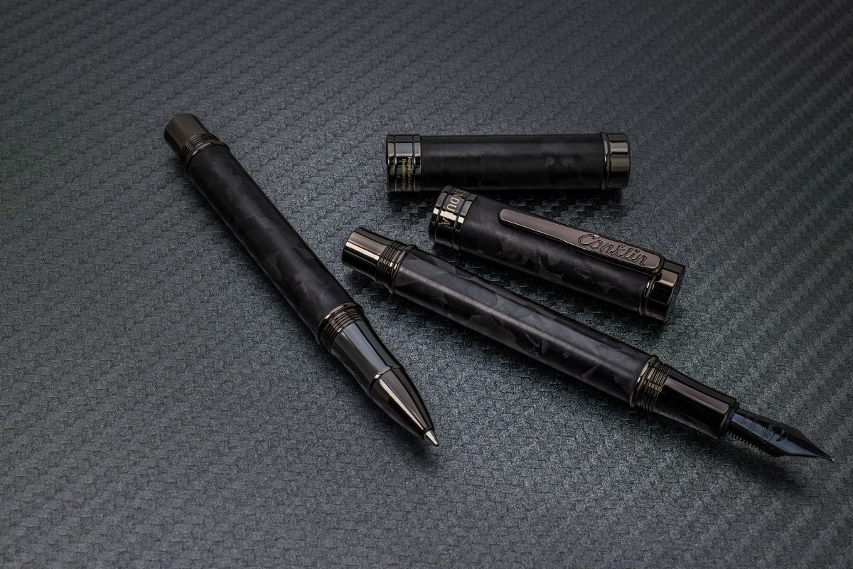 Conklin Endura Ballpoint - Forged Carbon Fiber with Gunmetal Trim