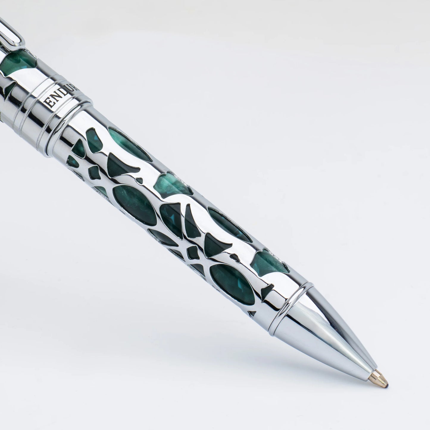 Conklin Endura Deco Crest Ballpoint - Forest Green with Chrome Trim