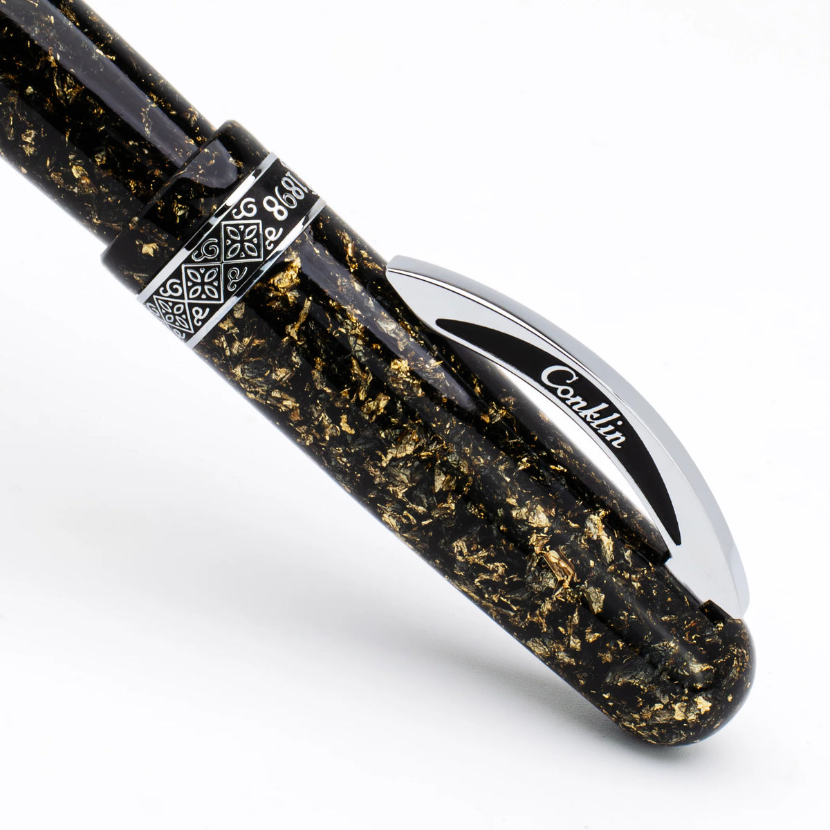 Conklin 1898 Solaris Collection Rollerball - Black with Chrome Trim (Limited Edition)
