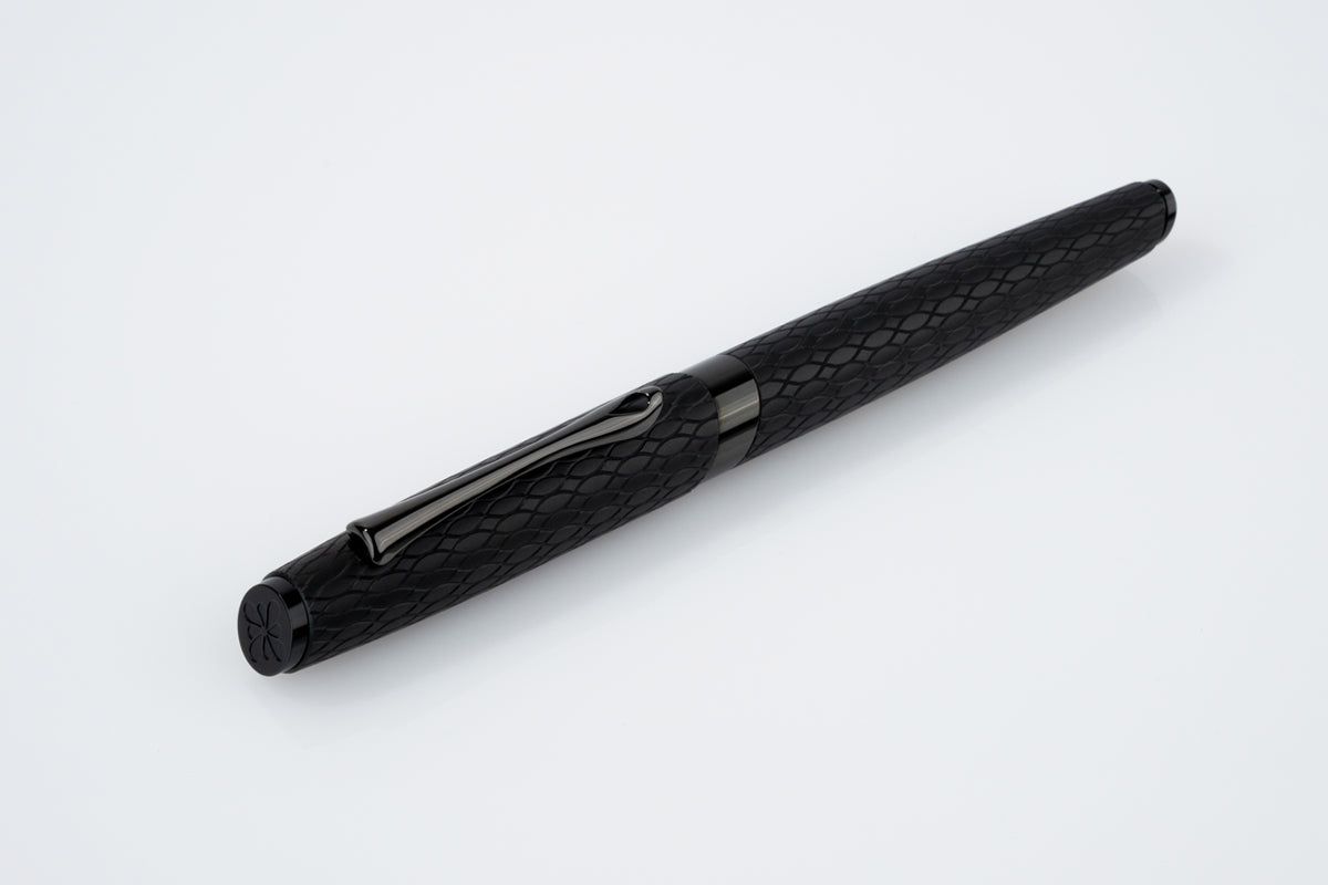 Diplomat Cobra Fountain Pen - Black Guilloche