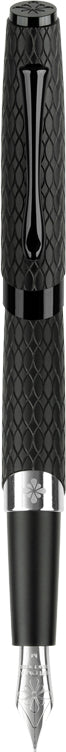 Diplomat Cobra Fountain Pen - Black Guilloche