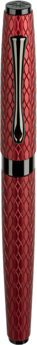 Diplomat Cobra Fountain Pen - Burgundy Guilloche