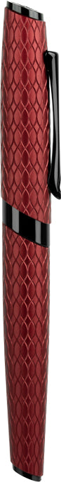 Diplomat Cobra Fountain Pen - Burgundy Guilloche