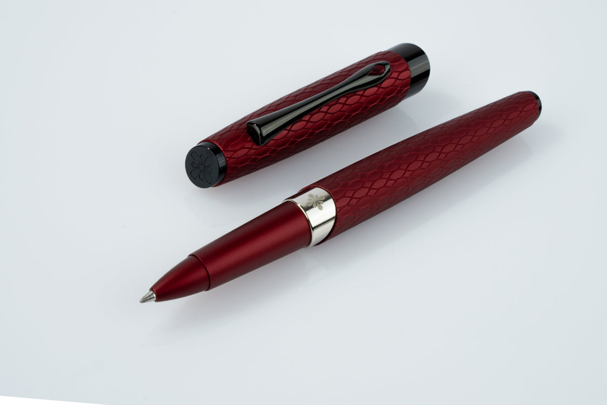 Diplomat Cobra Rollerball - Burgundy Guilloche