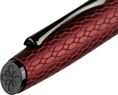 Diplomat Cobra Fountain Pen - Burgundy Guilloche