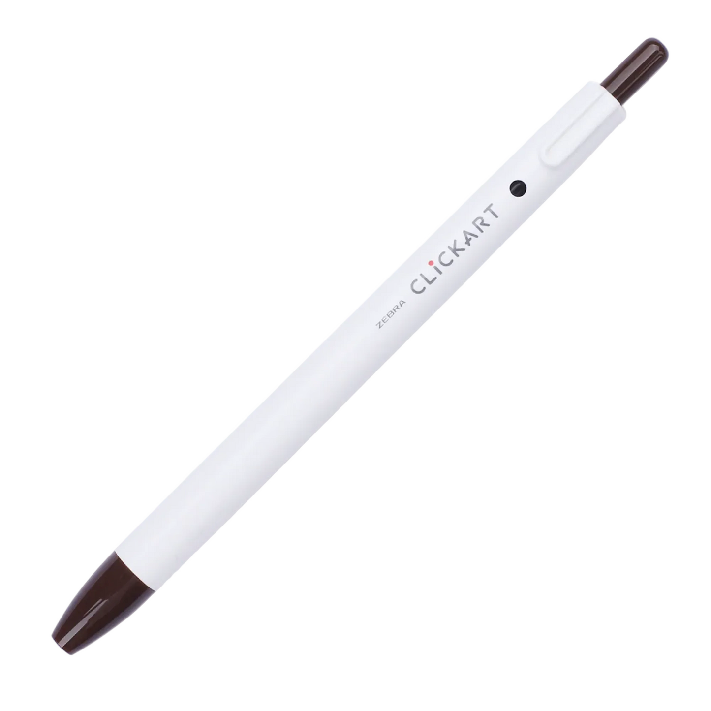 ZEBRA CLiCKART Retractable Marker - Dark Brown (0.6mm)