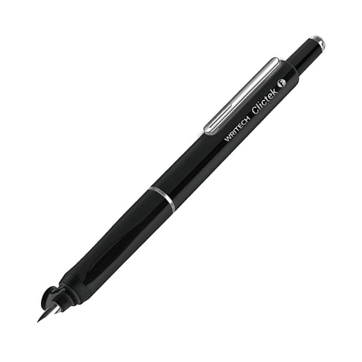 Writech Clictek Retractable Fountain Pen - Black
