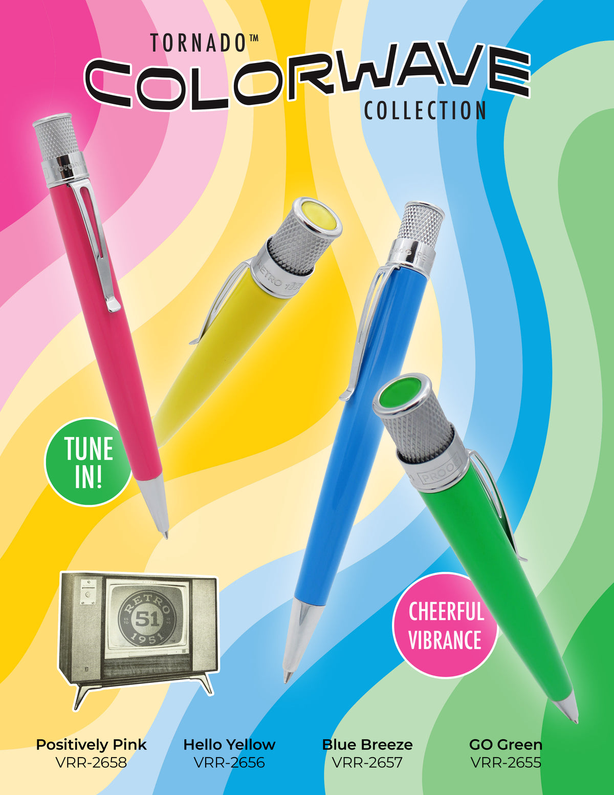 Retro 51 Tornado Rollerball - GO Green (Colorwave Collection)