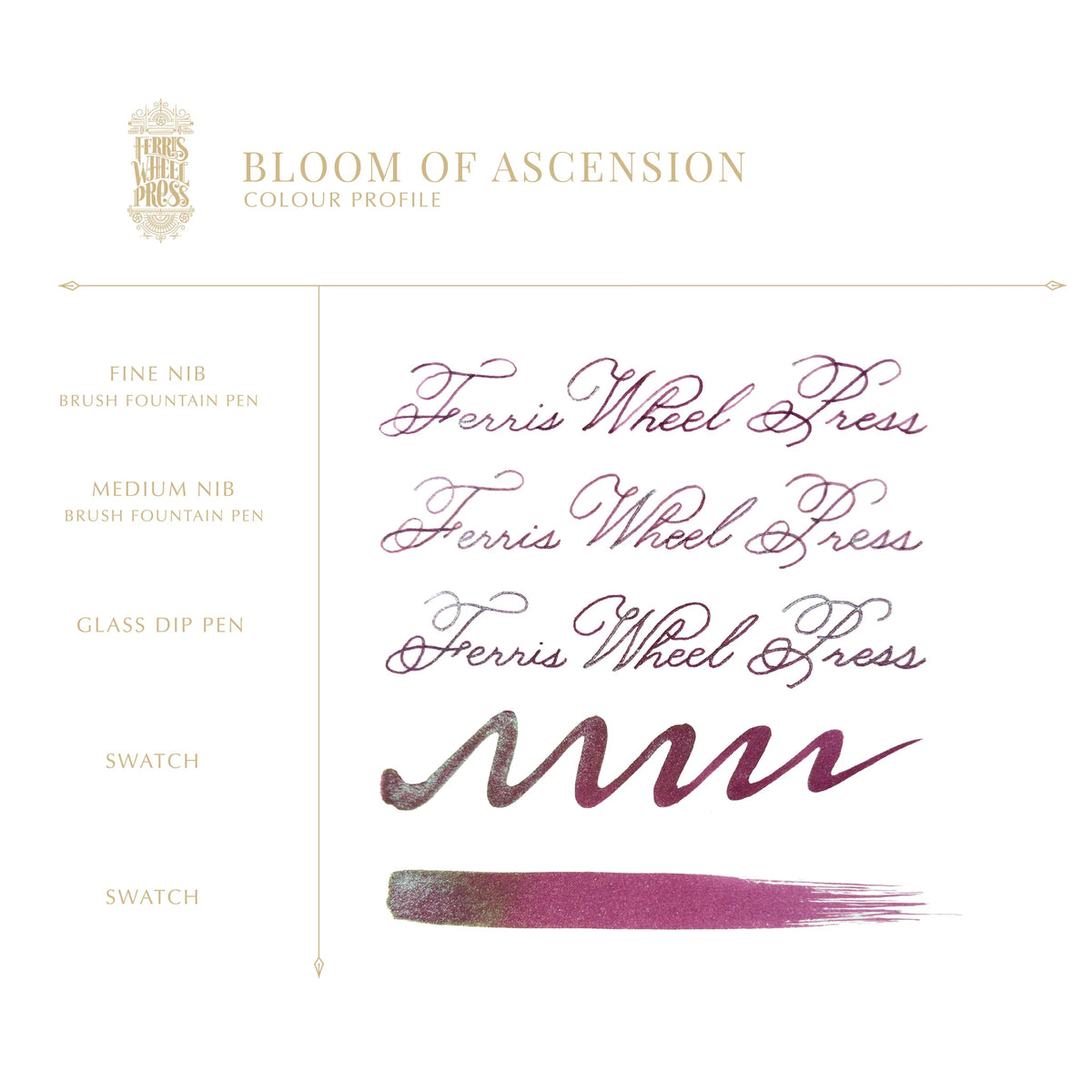 Ferris Wheel Press Bloom of Ascension (20ml) Bottled Ink - FerriTales: The Book of Knights Series